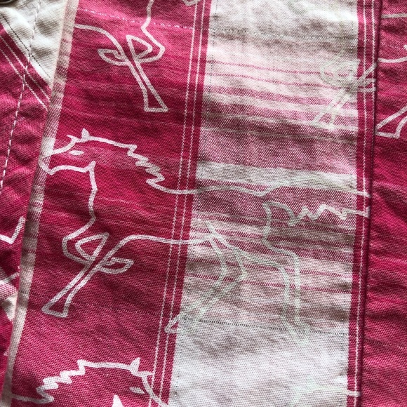 Rodeo Girl By Lin Western Style Pink/White Plaid Shirt Girls Size M Embroidered - Picture 12 of 16